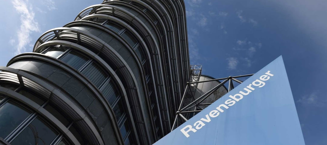 The outside of the Ravensburger building